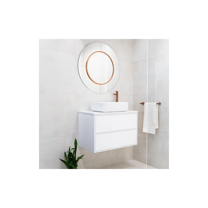 Szafka łazienkowa LOCK 60 cm – nowoczesna biel i minimalistyczny design