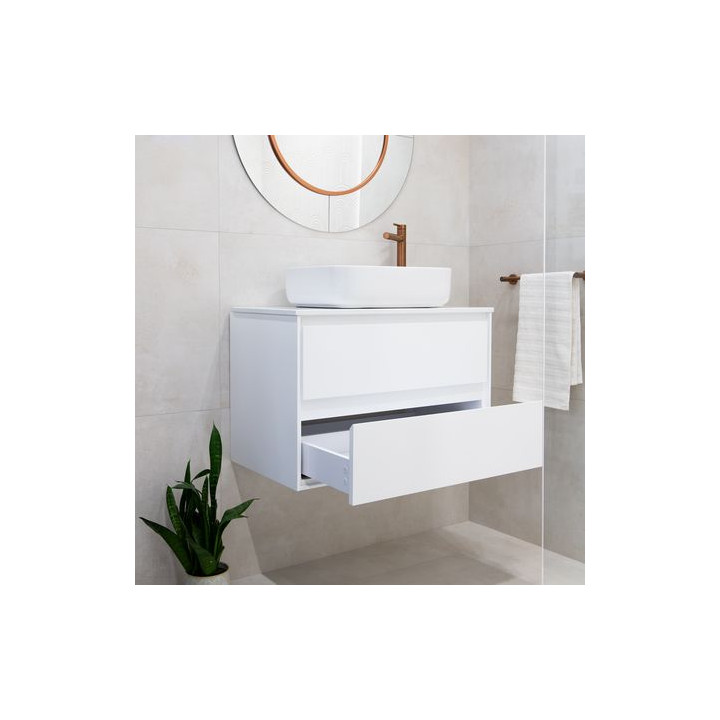 Szafka łazienkowa LOCK 80 cm – przestronność i nowoczesna biel