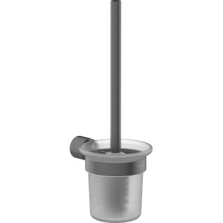 ARNIKA SZCZOTKA WC Z POJEMNIKIEM, WISZĄCA, TITANIUM  ADA_D711
