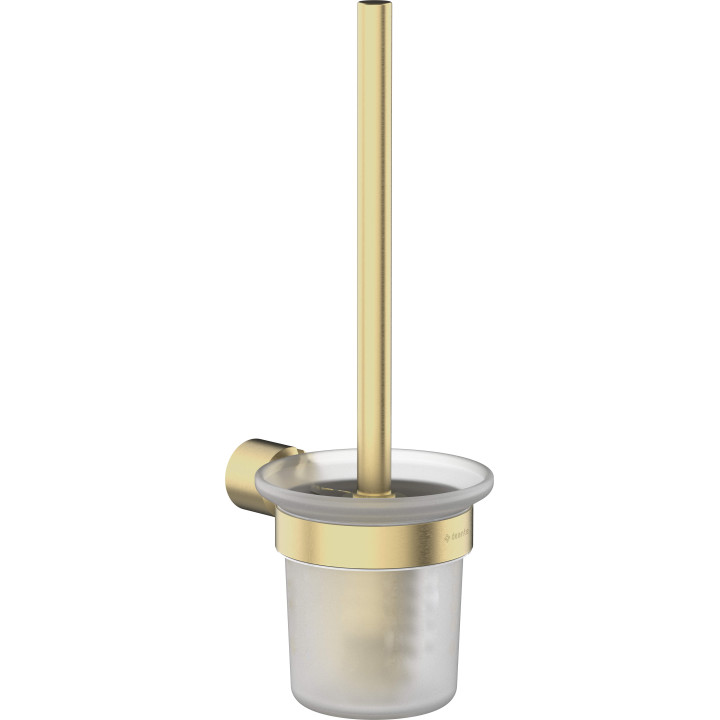 ARNIKA SZCZOTKA WC Z POJEMNIKIEM, WISZĄCA, ZŁOTO SZCZOTKOWANE  ADA_R711