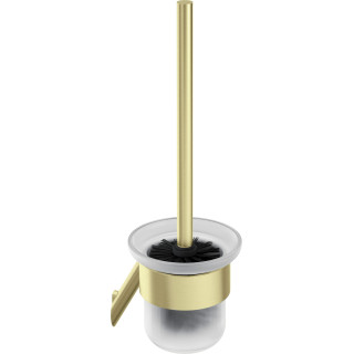 SILIA SZCZOTKA WC Z POJEMNIKIEM, WISZĄCA, ZŁOTO SZCZOTKOWANE  ADI_R711