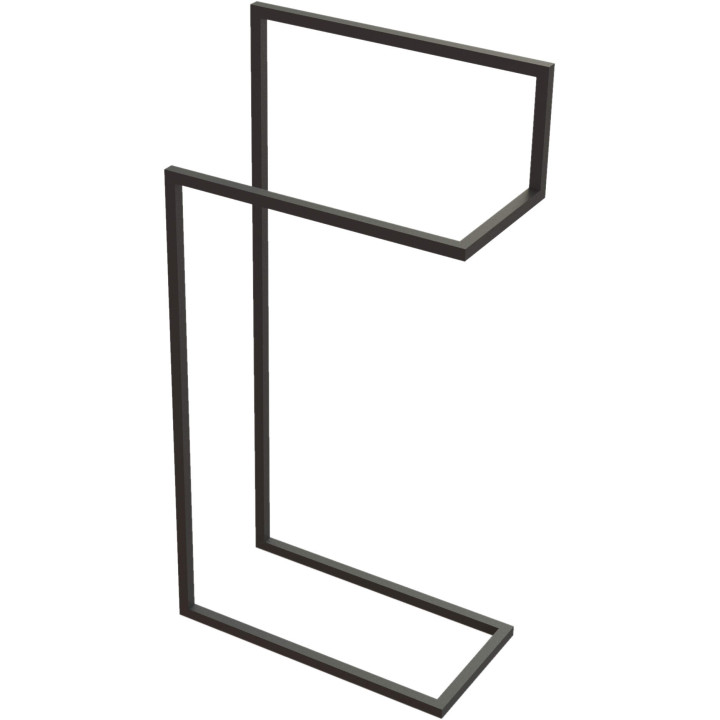 WIESZAK PODŁOGOWY PODWÓJNY MOKKO ADM_N622