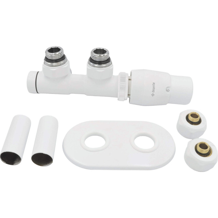 ZAWÓR TERMOSTATYCZNY DO GRZEJNIKA, PRAWY, BIAŁY MAT, PEX  AGI_AZP1