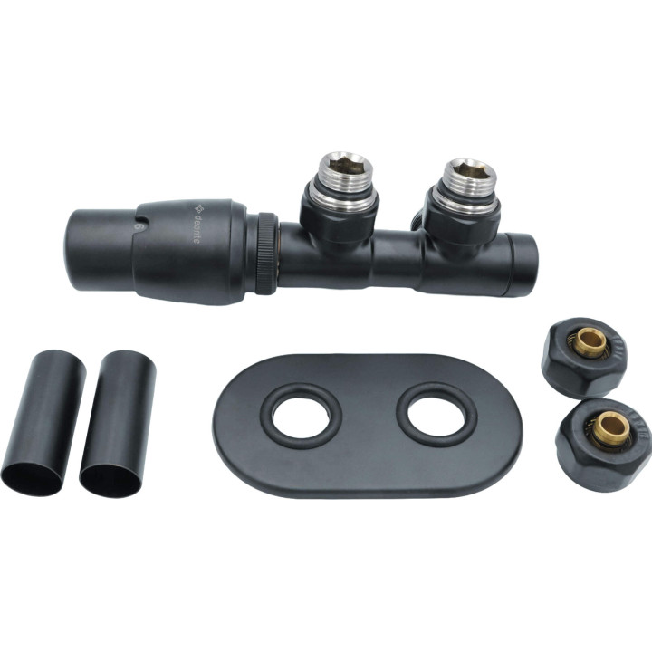 ZAWÓR TERMOSTATYCZNY DO GRZEJNIKA, LEWY, TITANIUM MAT, PEX  AGI_DZL1