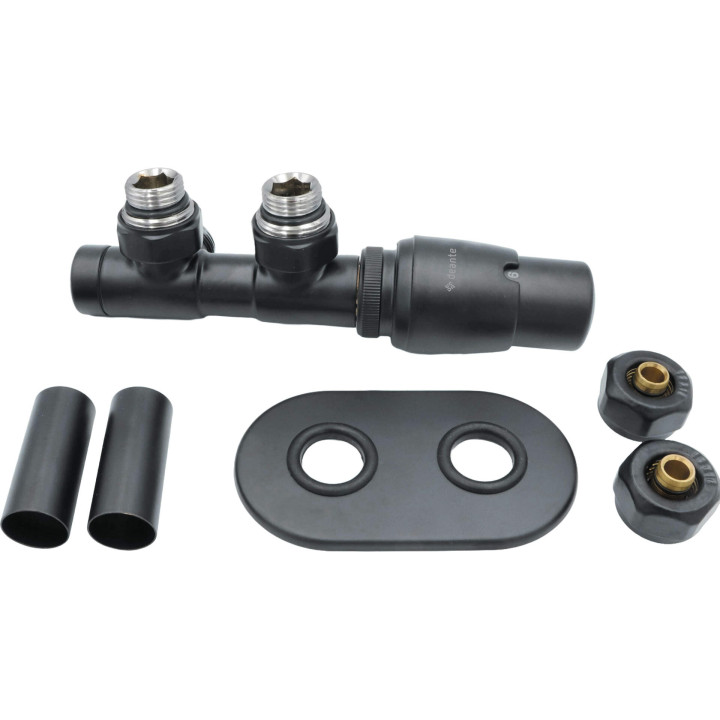 ZAWÓR TERMOSTATYCZNY DO GRZEJNIKA, PRAWY, TITANIUM MAT, PEX  AGI_DZP1