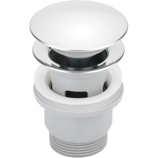 CLICK-CLACK CHROM OKRĄGŁY Z PRZELEWEM  NHC_010P