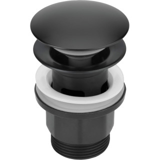 CLICK-CLACK NERO OKRĄGŁY Z PRZELEWEM  NHC_N10P