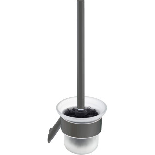 SILIA SZCZOTKA WC Z POJEMNIKIEM, WISZĄCA, TITANIUM ADI_D711