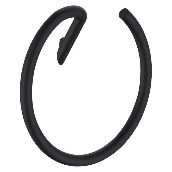 SILIA WIESZAK NA RĘCZNIK, ŚCIENNY OKRĄGŁY, NERO - NOWOŚĆ KWIECIEŃ 2022  ADI_N611