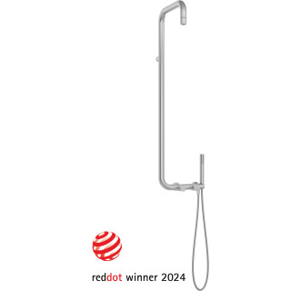 DESZCZOWNICA SILIA STAL SZCZOTKOWANA Z BATERIĄ MIESZACZOWĄ NQS_F4XM