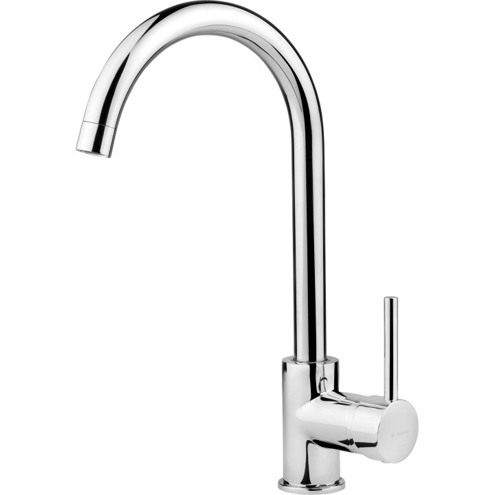 BAT. ASTER CHROM ZLEWOZMYWAKOWA Z WYLEWKĄ "U" Z ECO AERATOREM BCAE062M