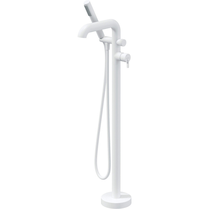 BAT. SILIA BIANCO WANNOWA WOLNOSTOJĄCA Z KOMPLETEM NATRYSKOWYM  BQS_A17M