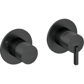 BAT. SILIA NERO NATRYSKOWA PODTYNKOWA POZIOMA Z PRZEŁĄCZNIKIEM NATRYSKU  BQS_N46P