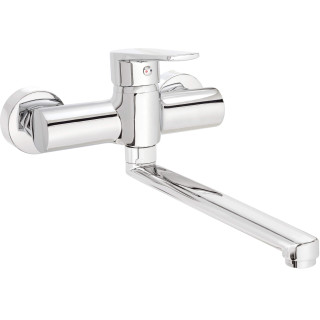 BATERIA ZLEWOZMYWAKOWA TUBO CHROM ŚCIENNA BUT_080M