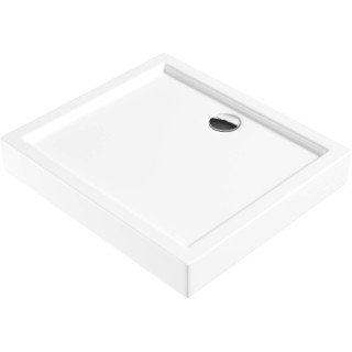 BRODZIK JASMIN PROSTOKĄTNY BIAŁY AKRYLOWY 80X90 CM - NOWOŚĆ  KGJ_049B