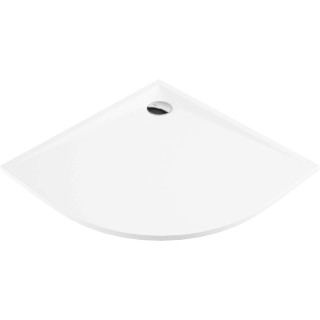 BRODZIK KERRIA PLUS PÓŁOKRĄGŁY BIAŁY AKRYLOWY 90 CM SOLID PLUS - NOWOŚĆ  KTS_053B