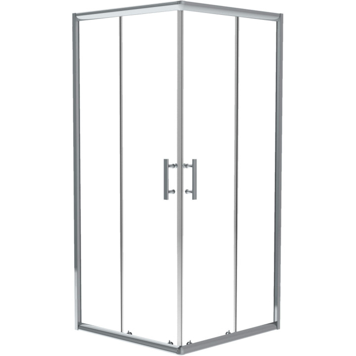 KABINA JASMIN PLUS KWADRATOWA SZKŁO TRANSPARENTNE Z POWŁOKĄ 80x80x190 CM - NOWOŚĆ  KTJ_042P