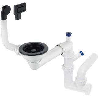 SYFON DO ZLEWOZMYWAKA GRANITOWEGO 1-KOMOROWEGO SPACE-SAVER ZXY_N949