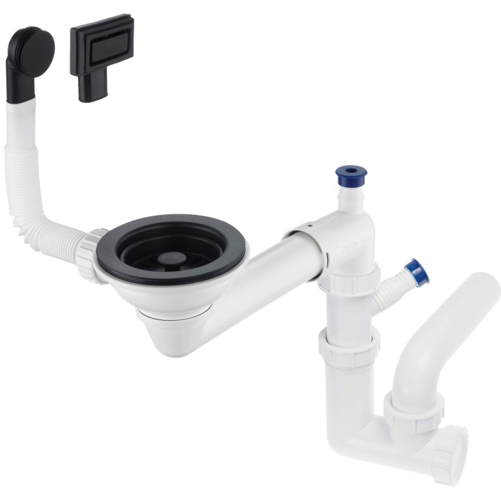 SYFON DO ZLEWOZMYWAKA GRANITOWEGO 1-KOMOROWEGO SPACE-SAVER ZXY_N949