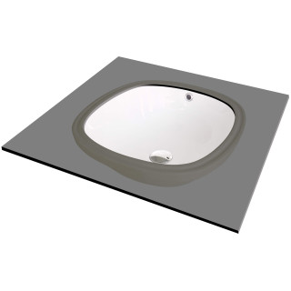 UMYWALKA ALPINIA BIAŁA PODWIESZANA 380x380 MM  CGA_6U4U