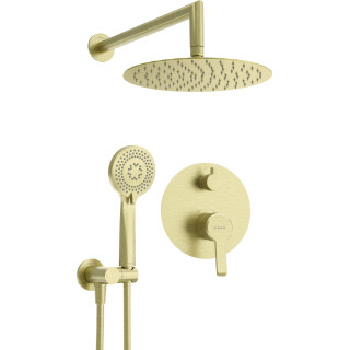 KOMPLET PODTYNKOWY NATRYSKOWY ARNIKA ZŁOTO SZCZOTKOWANE  NAC_R9QP