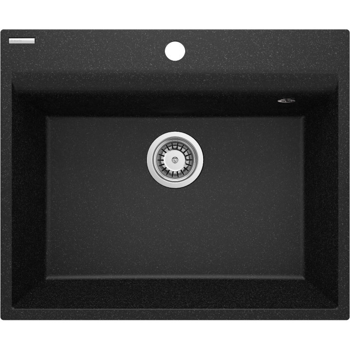 ZLEW. CORIO GRAFIT GRANIT 1K B/O 600x500x216 3,5" + OSPRZĘT SPACE-SAVER  ZRC_210A