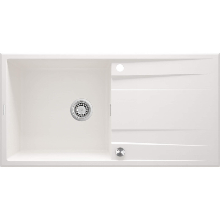 ZLEW. ERIDAN ALABASTER GRANIT 1K Z/O 1000X520X203, 3,5" + OSPRZĘT SPACE SAVER LUX  ZQE_A713