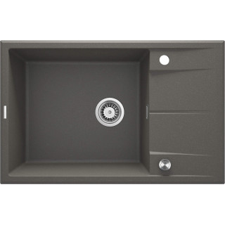 ZLEW. ERIDAN ANTRACYT METALIK GRANIT 1K Z/O 780X500X210, 3,5" + OSPRZĘT SPACE SAVER LUX  ZQE_T11B