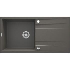 ZLEW. ERIDAN ANTRACYT METALIK GRANIT 1K Z/O 1000X520X203, 3,5" + OSPRZĘT SPACE SAVER LUX ZQE_T713