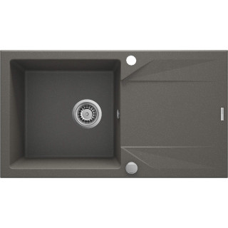 ZLEW. EVORA ANTRACYT MET.GRANIT 1K Z/O 780X440X193 + SPACE SAVER ZQJ_T113