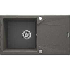 ZLEW. EVORA ANTRACYT MET.GRANIT 1K Z/O 780X440X193 + SPACE SAVER ZQJ_T113