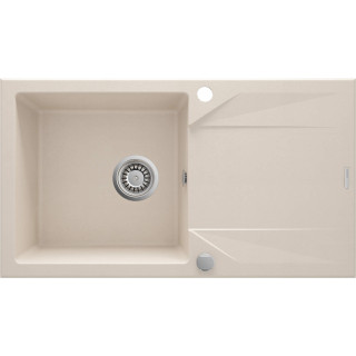 ZLEW. EVORA BEŻ GRANIT 1K Z/O 780X440X193, 3,5" + OSPRZĘT SPACE SAVER ZQJ_5113
