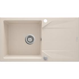 ZLEW. EVORA BEŻ GRANIT 1K Z/O 780X440X193, 3,5" + OSPRZĘT SPACE SAVER ZQJ_5113