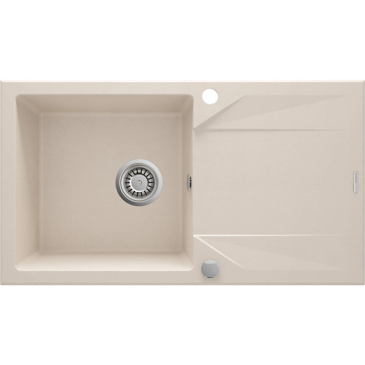 ZLEW. EVORA BEŻ GRANIT 1K Z/O 780X440X193, 3,5" + OSPRZĘT SPACE SAVER ZQJ_5113
