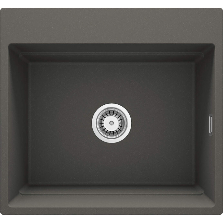 ZLEW. MAGNETIC ANTRACYT METALIK GRANIT 1K 560X520X220, 3,5" + OSPRZĘT SPACE SAVER CLICK  ZRM_T10A