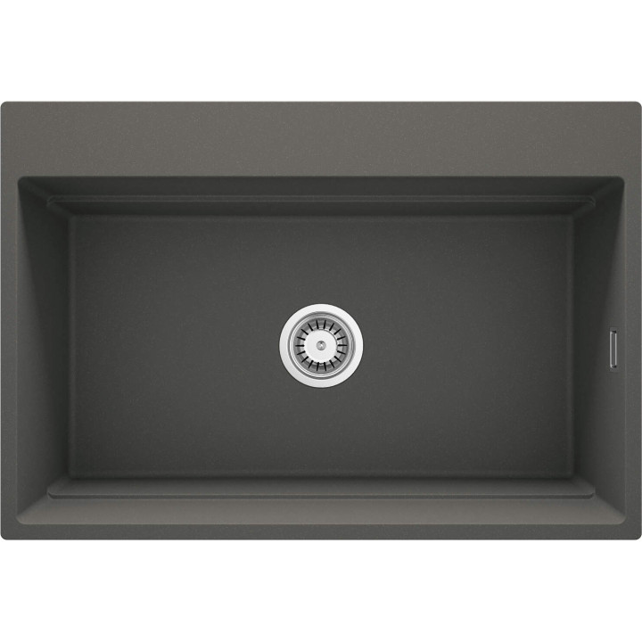 ZLEW. MAGNETIC ANTRACYT METALIK GRANIT 1K 760X520X220, 3,5" + OSPRZĘT SPACE SAVER CLICK  ZRM_T10B
