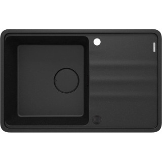 ZLEW. MOMI GRAFIT METALIK GRANIT 1K Z/O 780x500x230 MM+OSPRZĘT SPACE-SAVER  ZKM_G113