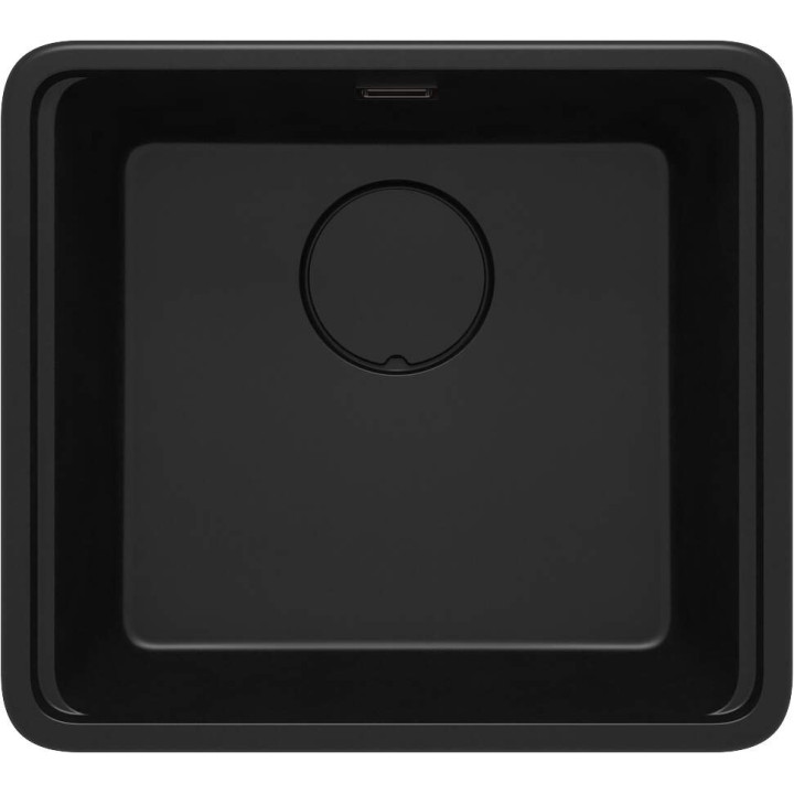 ZLEW. MOMI NERO GRANIT 1K 500x450x230MM + SPACE SAVER NERO ZKM_N10A