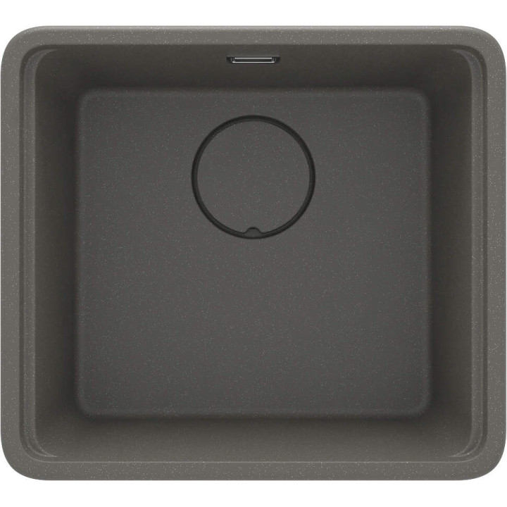 ZLEW. MOMI ANTRACYT METALIK GRANIT 1K 500x450x230 MM + OSPRZĘT SPACE-SAVER  ZKM_T10A