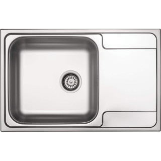 ZLEW. SOUL SATYNA 1K Z/O 790x500x170, 3,5" + OSPRZĘT  ZEO_011C