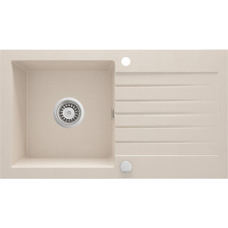 ZLEW. ZORBA BEŻ GRANIT 1K Z/O 760X440X160, 3,5" + OSPRZĘT SPACE-SAVER ZQZ_5113