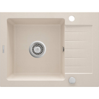 ZLEW. ZORBA BEŻ GRANIT 1K Z/KO 580X440X164, 3,5" + OSPRZĘT SPACE-SAVER ZQZ_511A