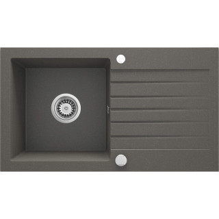 ZLEW. ZORBA ANTRACYT MET.GRANIT 1K Z/O 760X440X160, 3,5" + OSPRZĘT SPACE-SAVER ZQZ_T113