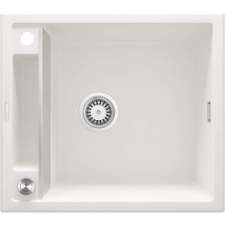 ZLEW. MAGNETIC ALABASTER GRANIT 1K 560X500X219MM, 3,5" + OSPRZĘT SPACE SAVER  ZRM_A103