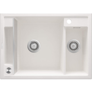 ZLEW. MAGNETIC ALABASTER GRANIT 1,5K 690X500X219MM + OSPRZĘT SPACE SAVER ZRM_A503