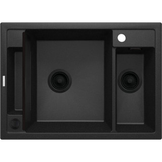 ZLEW. MAGNETIC GRAFIT MET.GRANIT 1,5K 690X500X219MM + OSPRZĘT SPACE SAVER ZRM_G503