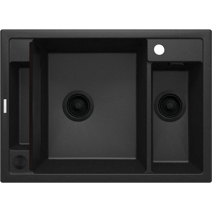 ZLEW. MAGNETIC GRAFIT MET.GRANIT 1,5K 690X500X219MM + OSPRZĘT SPACE SAVER ZRM_G503