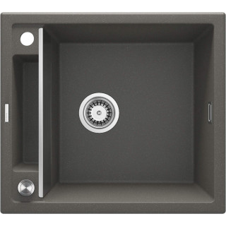ZLEW. MAGNETIC ANTRACYT MET.GRANIT 1K 560X500X219, 3,5" + OSPRZĘT SPACE SAVER  ZRM_T103