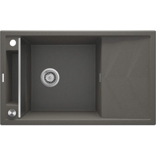ZLEW. MAGNETIC ANTRACYT MET.GRANIT 1K Z/O 820X500X219, 3,5" + OSPRZĘT SPACE SAVER  ZRM_T113
