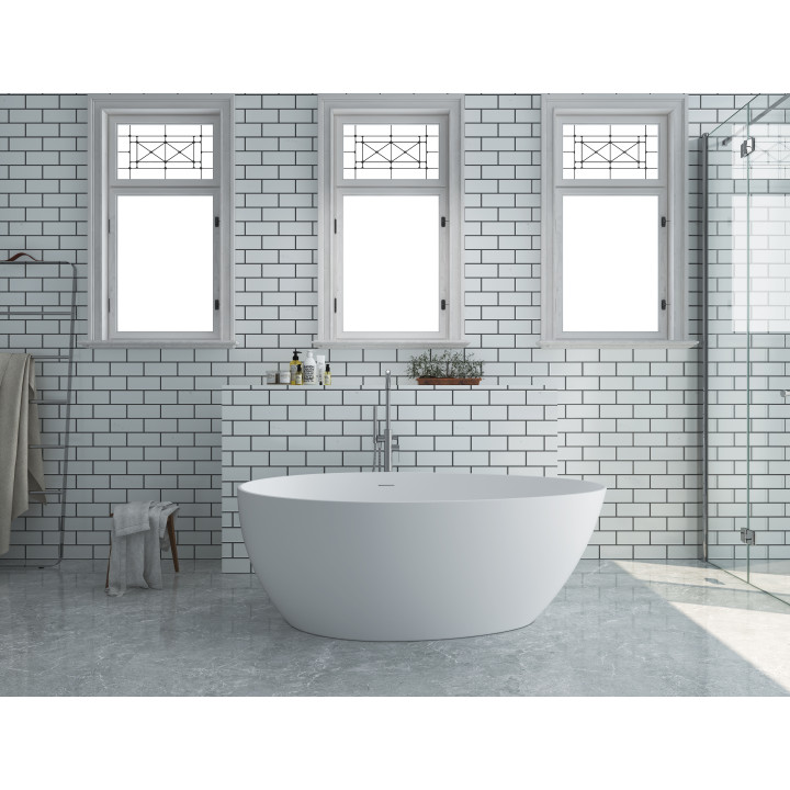 SOME DROP WANNA WOLNOSTOJĄCA 1600X820X580 AKRYLOWADM630-1600T BIAŁY POŁYSK +KOREK KLIK KLAK BIAŁY POŁYSK DR01WH*